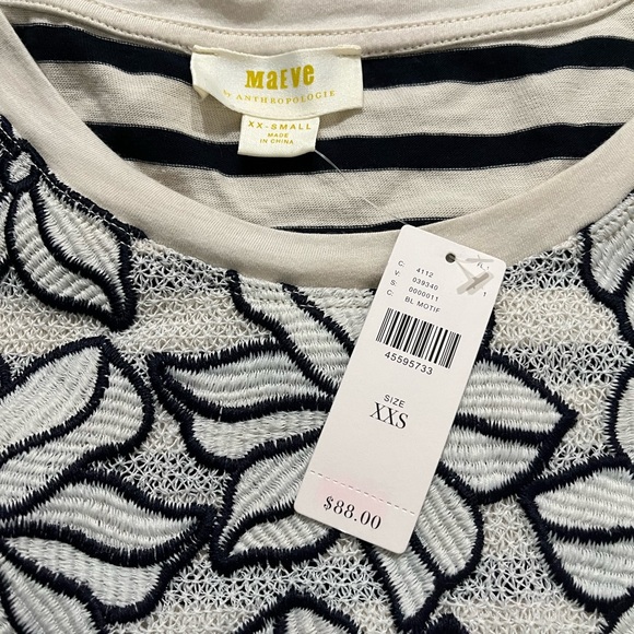 NWT anthropologie Maeve shirt XXS - Picture 2 of 3